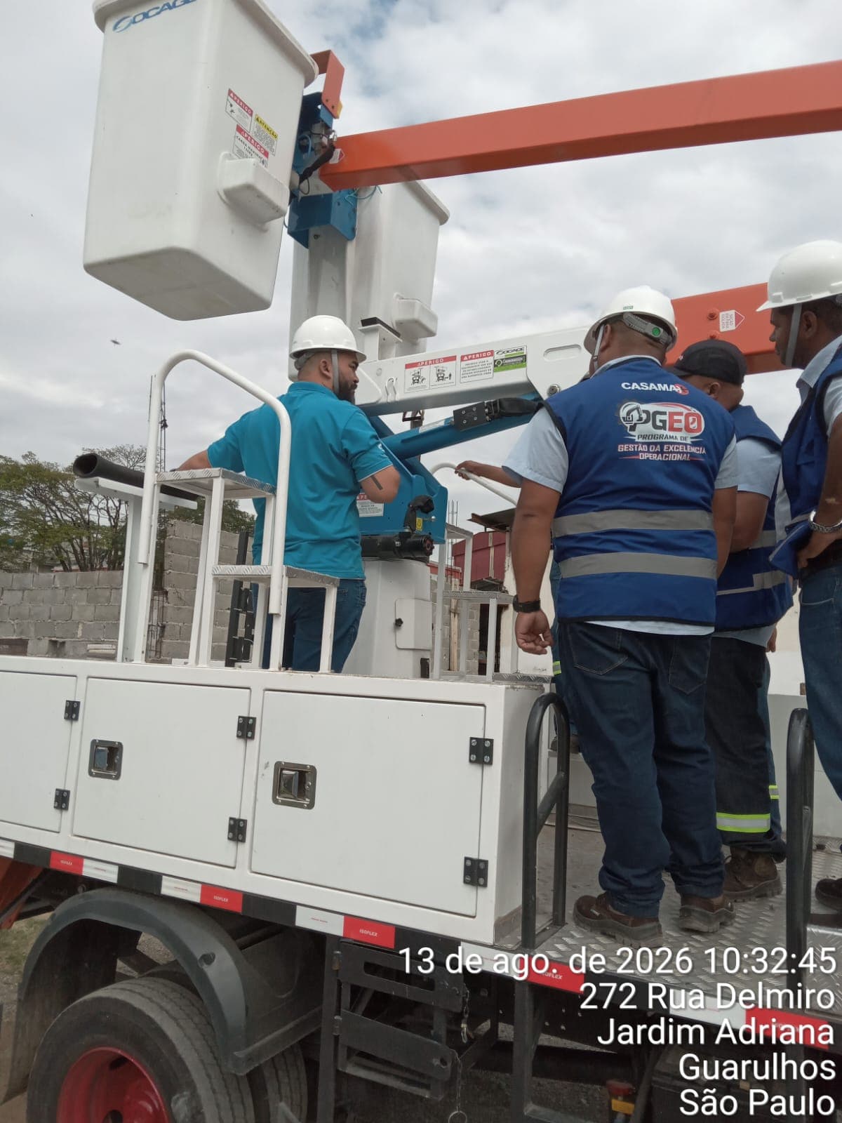 Treinamento prático com equipamento real